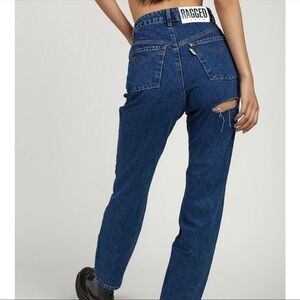 The Ragged Priest Blue High Rise Jeans